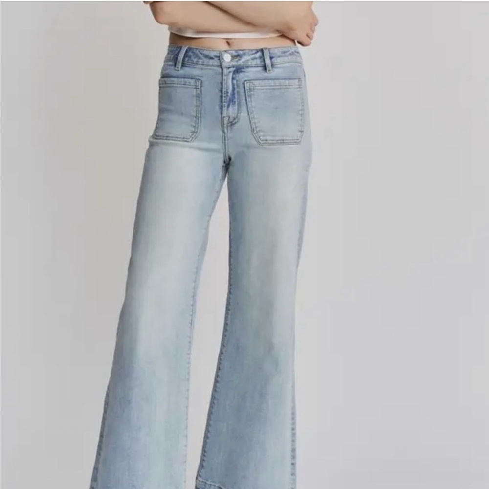 Mica denim Women's Light Blue wide leg  Jeans